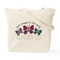 thumbnail image 2 of CafePress - Butterfly Best Grandma Tote Bag - Unisex Canvas Tote Bag, Beige, 1-Piece, 2 of 9