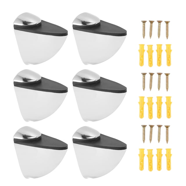 6Pcs K169 Glass Clamp Portable Fish Mouth Clamp Adjustable Glass Shelf Bracket Holder for Home Shop Office
