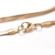 thumbnail image 1 of 1 collar de cadena de serpiente de acero inoxidable 304 con revestimiento iónico (IP) y cierre de mosquetón dorado, 1 of 2