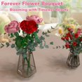 thumbnail image 2 of ERDS-180 Pieces Flowers Bouquet Building Blocks Set, Rose Building Kit 3-Pack, Artificial Rose Building Brick Set with Wrapping Bag and Postcards, Creative Toy Building Sets Suitable for Adults and K, 2 of 4