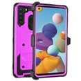 thumbnail image 1 of Mignova pour Galaxy A21 Étui avec Protecteur d'Écran Intégré, [Protection Robuste] Étui Intégrale Robuste Antichoc avec Béquille pour Samsung Galaxy A21 (6,5 Pouces) (Violet), 1 of 7