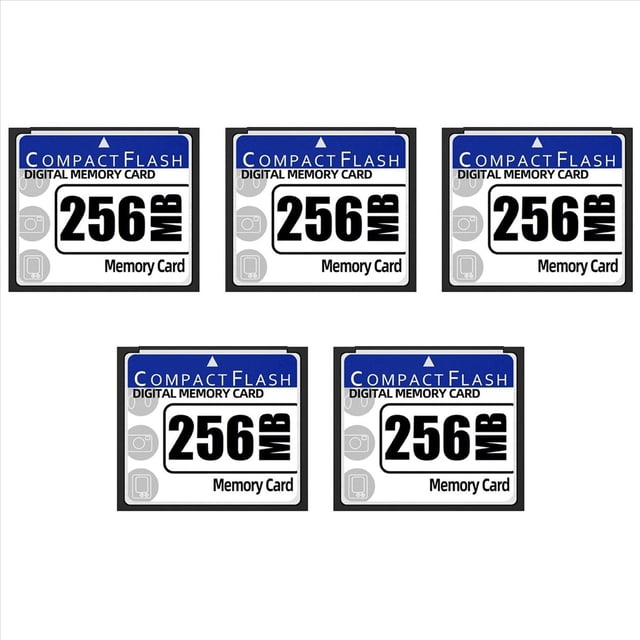 5X 256MB Compact Flash Memory Card for Camera, Advertising Machine, Industrial Computer Card,5 x Compact Flash Card,White&blue
