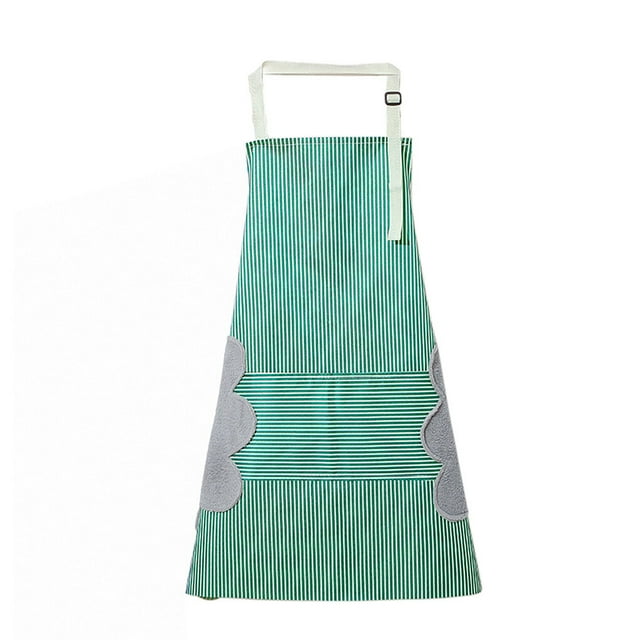 facefd 1/2/3 Dido Apron PVC Adjustable Sleeveless Apron Waterproof Oil-proof Cooking Bib Kitchen Accessory Green 1 Pc