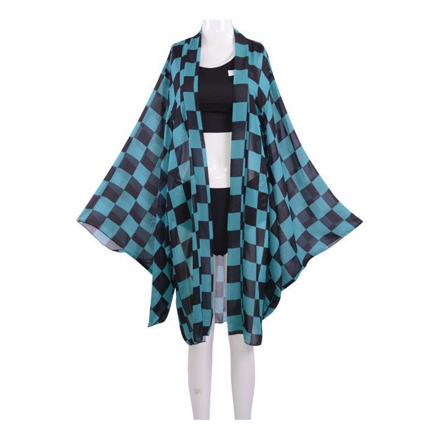 Demon Slayer Traje De Baño Cosplay Kochou Shinobu Kimono Cardigan Mujer Bikini Conjunto De Ropa Playapangjing