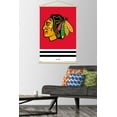 thumbnail image 2 of NHL Chicago Blackhawks - Logo 21 Wall Poster with Magnetic Frame, 22.375" x 34", 2 of 3