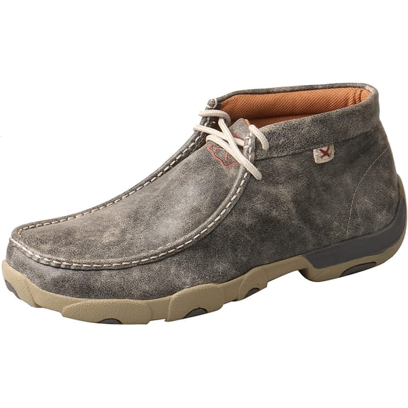 Twisted X Men's Chukka Driving Moc, Grey, 8.5W
