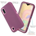 thumbnail image 4 of for Samsung Galaxy A01 A015 Heavy Duty Case Phone Case Layer Full-Body Rugged Clear Back Case Drop Resistant Shockproof Case with Built In Screen Protector (Purple Rose), 4 of 4