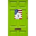 thumbnail image 2 of Carolines Treasures SC9629DS1216 White Toy Poodle with American Flag USA Wall or Door Hanging Prints 12x16 multicolor, 2 of 2
