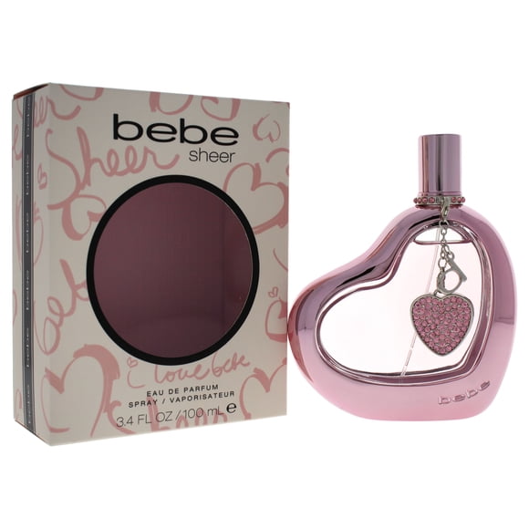 Bebe Sheer de Bebe para mujeres - Spray EDP de 3,4 oz Bebe Bebe Bebe Sheer Perfume EDP Dama 3.4oz