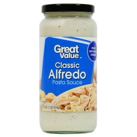 Great Value Alfredo Pasta Sauce, 16 Oz - Walmart.com