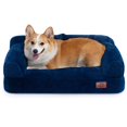 thumbnail image 2 of Sofá cama para mascotas Hollypet Fluffy Plug para gatos y perros, color gris, 2 of 9