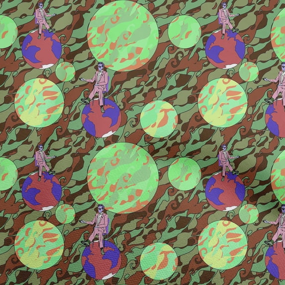 oneOone Cotton Poplin Maroon Fabric Abstracts Sewing Material Print Fabric By The Yard 56 Inch Wide