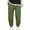 Olive Green, variant on Men's Cargo Pants Drawstring Elastic Waist Casual Baggy Pants Olive Green