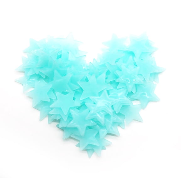 20 Pcs Glow in The Dark Luminous Stars Fluorescent Noctilucent Wall Stickers Art Murals Decals for Kids Room Ceiling Wall Decorations