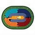thumbnail image 3 of Pathway of Light 5'4" x 7'8" Oval Area Rug In Color Multi, 3 of 3