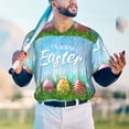 thumbnail image 5 of Rateoe Happy Easter Pattern Men’s Baseball Short Sleeve Polo Shirt, Midweight Men's Shirt Golf Shirt Polo Shirts Quick Dry Short-, 5 of 7