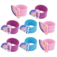 thumbnail image 1 of Shisuyan Kids Party Favors Slap Bracelets Assorted Color 8Pcs 8.5x1.7In, 1 of 9