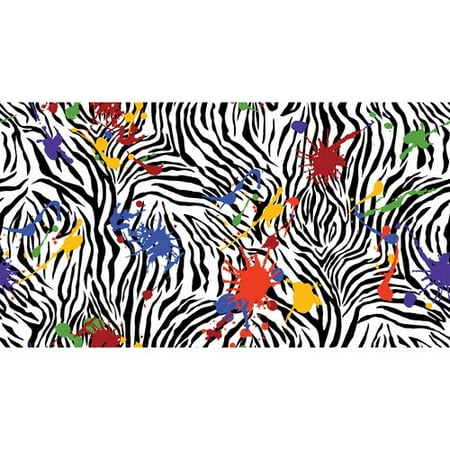 Flannel Zebra Spatter Fabric