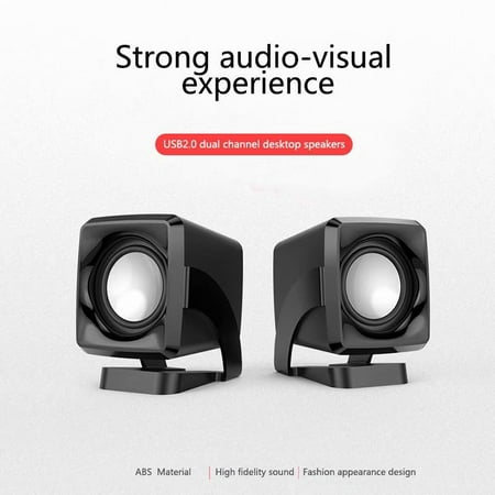 VicTsing USB Computer 3D Stereo Speakers Mini Portable Speakers with 1.5m Long Cable for PC Monitor Desktop Laptop Gaming Smartphones Tablets Projectors TV