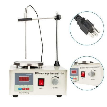 Heating Magnetic Stirrer - Ktaxon Magnetic Stirrer Hot / Heat Plate Digital Thermostatic Display Mixer Heating Control Low Noise for Laboratory, 110V 50HZ