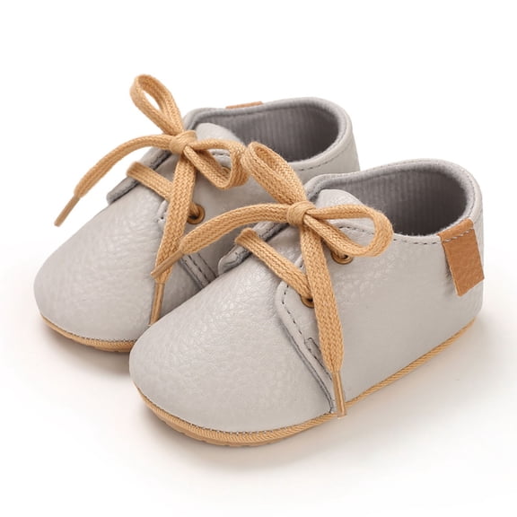 QUOTAY Spring Autumn Children Baby Toddler Shoes Boys Girls Non Lightweight Lace Up Comfortable Kids Slippers Solid Color C，11-1