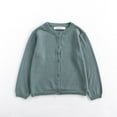 thumbnail image 2 of YOUYEDIAN Girls' Cardigan with Button Loose Long Sleeve Sweaters Uniforms Kids Solid Knit Sweater Outerwear Mint Green 18-24 Months, 2 of 3