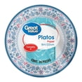 thumbnail image 1 of Plato de papel Great Value Diseño Talavera 9 in 20 Piezas, 1 of 4