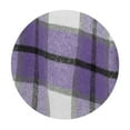 thumbnail image 3 of MaFYtyTPR Women's Long Outwears Top Fashion Casual Plaid Lapel Collar Button Long Sleeves Cardigan Coats Tops Purple S, 3 of 4