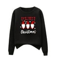 thumbnail image 4 of jsaierl Womens Christmas Sweatshirts Long Sleeve Gnomes Pattern Top Round Neck Sweatshirt Plus Size Pullover Christmas Gifts for Women, 4 of 5