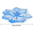 thumbnail image 2 of Floral Area Rugs Peony Flower Shape Area Rugs Non-Slip Rugs Floral Shaggy Carpet Bath Mat for Bedroom Living Room and Sofa, Blue, 2'x2', 2 of 7