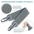 thumbnail image 5 of Exfoliating Back Scrubber with Handles, 40 Inch Double-Sided Back Exfoliator Body Scrub Towel, Exfoliating Washcloth Bath Tool for Use in Shower, Back Washer for Men & Women, 1 Pcs, 5 of 6