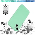 thumbnail image 2 of Phone Case for iPhone 13 Mini 5.4 inches, Frosted TPU Solid Color  Edges Precise Camera Protection Shockproof Phone Covers for Women Men Boy Girls (Light Blue), 2 of 11
