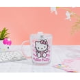 thumbnail image 4 of Taza Hello Kitty Sanrio Pink Outfit de cristal con tapa, 400 ml, 4 of 9