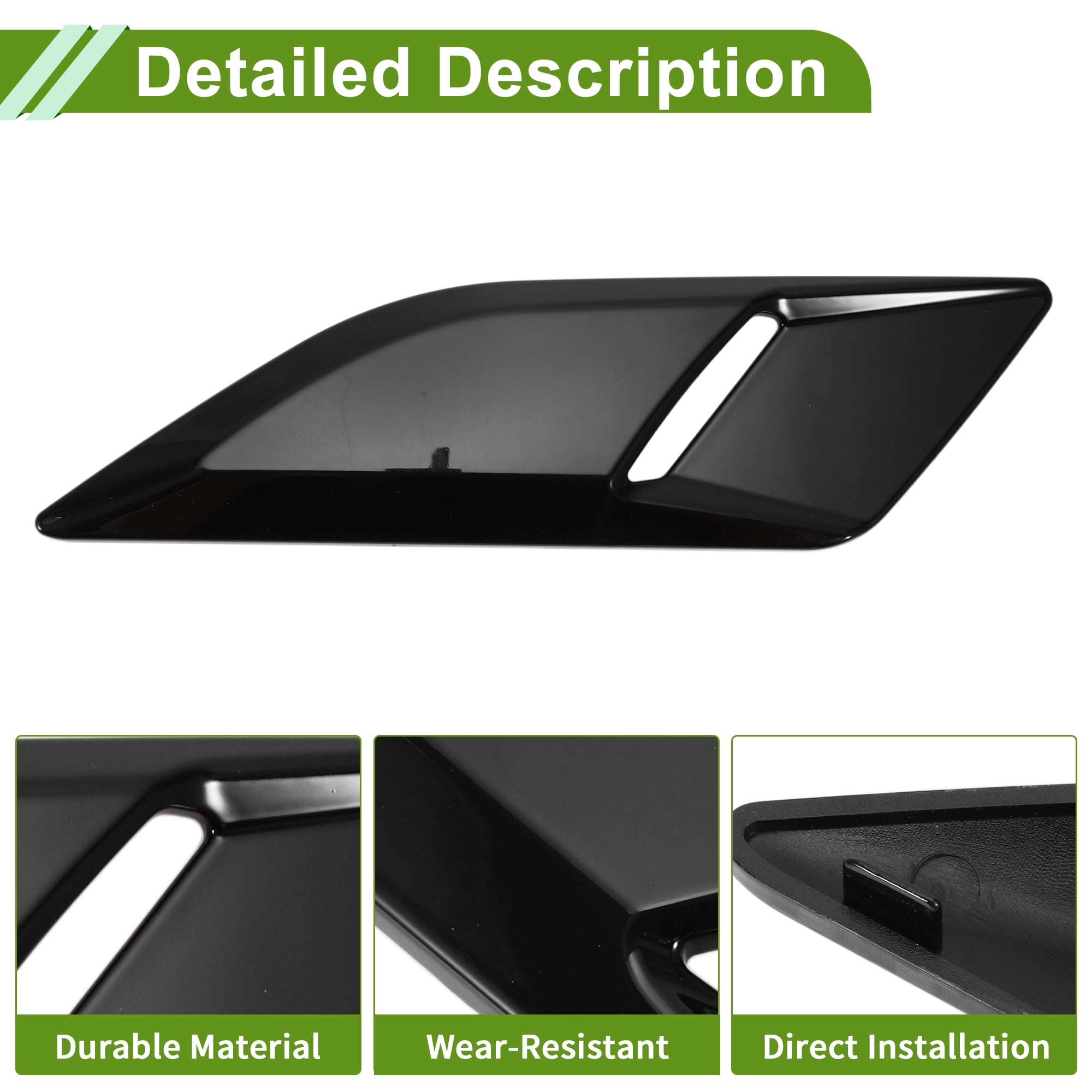 Unique Bargains Hood Air Outlet Vent Cover Trim for Land Rover Range Rover Sport 2014-2023 Hood Engine Bonnet Air Vent Outlet Cover Bezels ABS Black