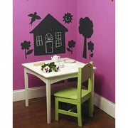 Wallies - Peel and Stick Chalkboard House and Tree