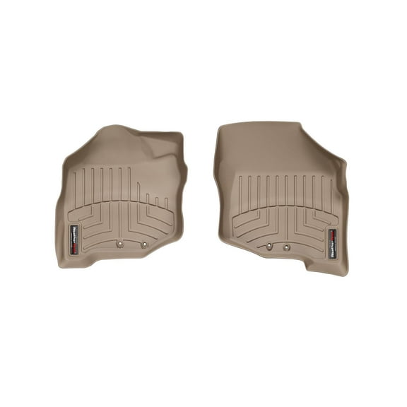 WeatherTech Custom Fit FloorLiners compatible with 2007-2008 Honda Fit - 1st Row (Driver & Passenger), Tan