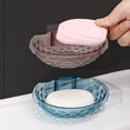 thumbnail image 6 of Acrylic Soap Dish with Self-Draining Design, No Drilling Bar Soap Dish, Transparent Soap Holder, Shower Soap Box, Wall Mounted Soap Saver for Bathroom Kitchen Sink Organizer, Keeps Soap Dry, 6 of 6