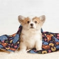 thumbnail image 4 of Yiaed Leaves Flower Print Dog Blankets-Cat Blanket Washable for Couch Protection,Puppy Blanket, Soft Plush Reversible Throw Furniture Protector-, 4 of 8