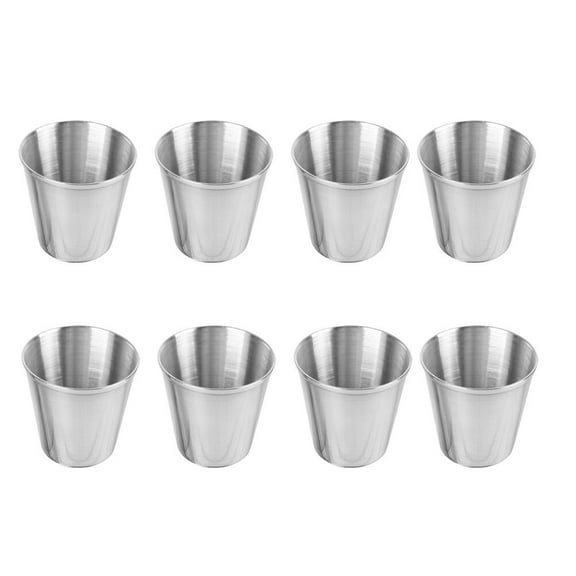 Stainless Steel Cups, 6Pcs Stainless Steel Cups Stainless Steel Shot Cups Portable Drinking Tumblers