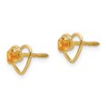 thumbnail image 2 of 14K Yellow Gold Earring Button Women'S Citrine 6 mm, 2 of 3