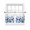 Blue White, variant on Blue Blooms Floral Sheer Curtains 45 Inch Length 2 Panels Set Window Treatments, Farmhouse Spring Flowers Botanical Rod Pocket Semi Curtains for Living Room/Bedroom/Kitchen Décor, 104"W x 45"L