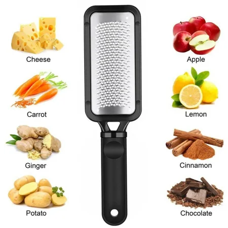 

Handheld Cheese Grater Lemon Zester Ginger Fine Shredder Scraper Rasp File Tool