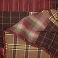 thumbnail image 5 of VHC Brands Wyatt Plaid Cotton Rustic Pre-Washed Quilt Sham King Bedding Accessory, Set, Patchwork Tan, 5 of 9