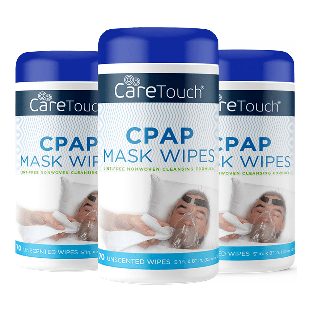 Care Touch CPAP Cleaning Mask Wipes Unscented, Lint Free 3Pack