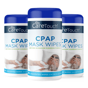 Care Touch CPAP Wipes - Unscented | CPAP Cleaner | 3 Packs of 70 Unscented CPAP Mask Cleaning Wipes (210 Total)