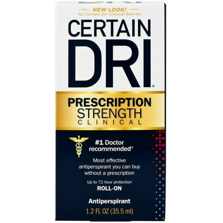 2 Pack - CERTAIN DRI Prescription Strength Clinical Antiperspirant Roll-On 1.20