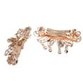 thumbnail image 4 of Unique Bargains Hair Barrettes Hair Accessories for Women Hair Clips Sparkly Glitter Rhinestones Hairpin 2 Pcs Champagne, 4 of 7