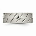 thumbnail image 4 of Titanium Polished Diamond Cut Ring, 4 of 8