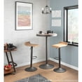 thumbnail image 3 of Dakota Industrial Adjustable Bar / Dinette Table in Antique and Brown by LumiSource, 3 of 7