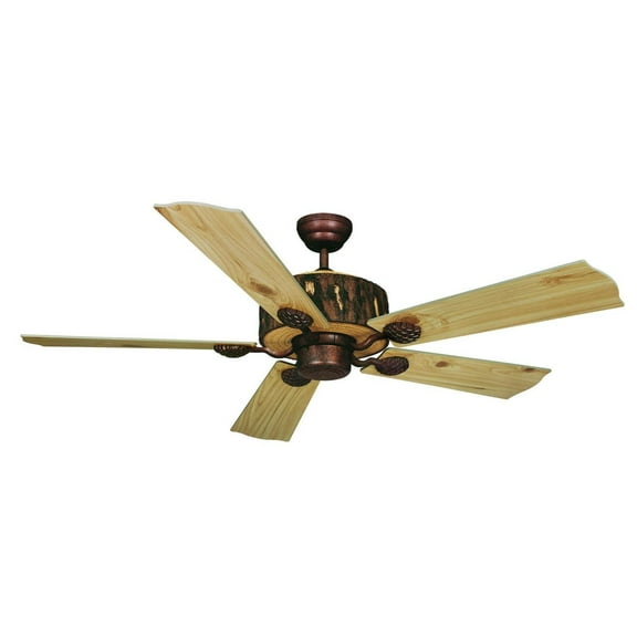 Log Cabin 52-in. Bronze Wood Rustic Ceiling Fan